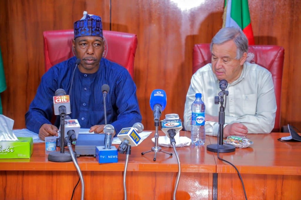 Humanitarian needs: UN Secretary General, Guterres visits Borno