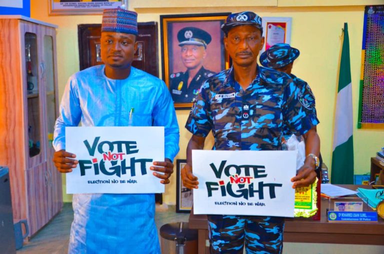 PHOTO NEWS: CP Gumel promotes “Vote Not Fight” campaign movement in Sokoto