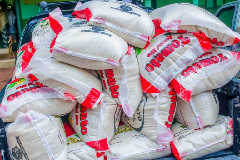 Bags of rice donated to Sokoto orphanage by Zamson Oil and Gas
