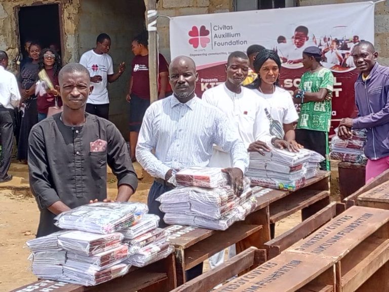 Group donates desks-chairs, educational materials to IDP schools