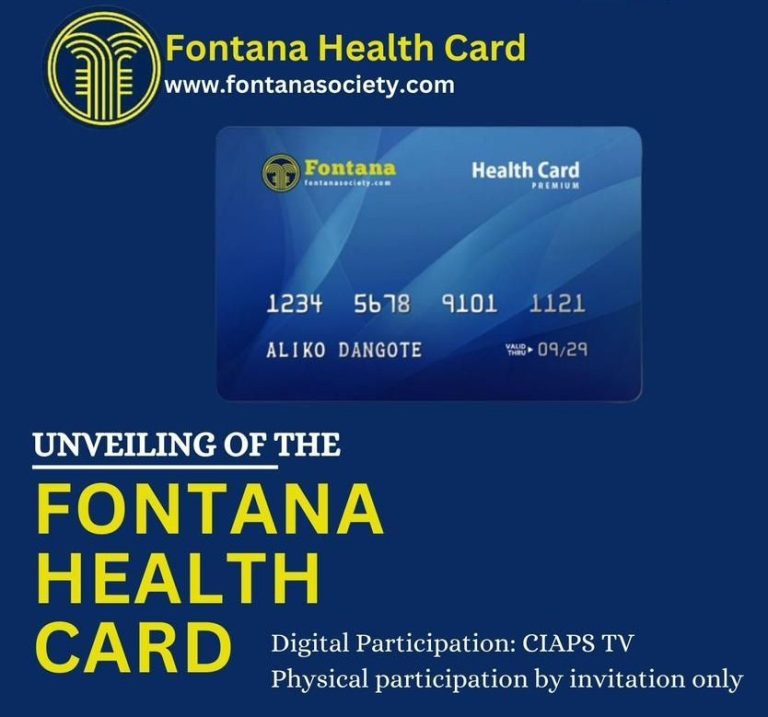Fontana Society unveils emergency health card scheme