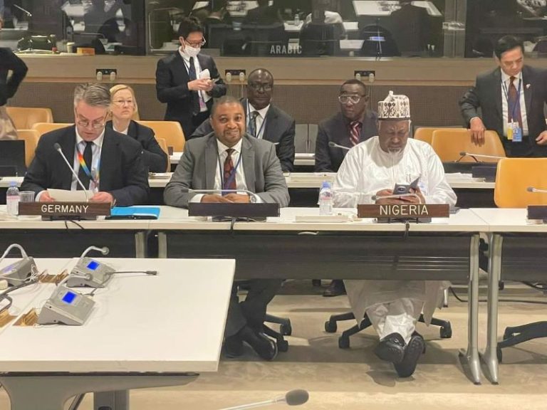 Badaru at the high-level meeting for the Launching of Friends of the Fissile Material Cut-Off Treaty, hosted by Japan's Prime Minister, Fumio Kishida