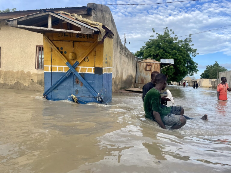 Flash floods, windstorms leave trail of destruction in Gombe Flooded London community members learning to live with water. Photo by Usman Abba  Zanna/HumAngle.