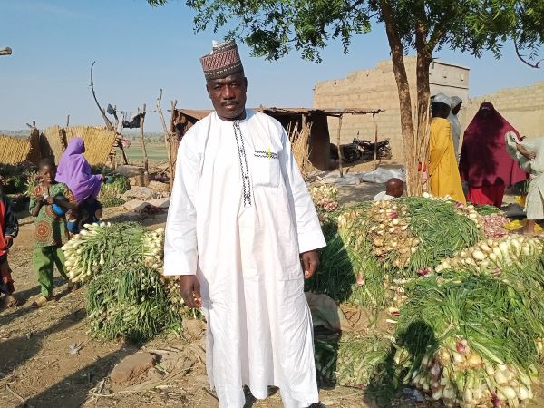 Alhaji Kada at Kasuwar Daji onion market, Sokoto