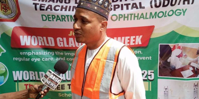 World Glaucoma Week 2025: UDUTH screens 167 journalists in Sokoto