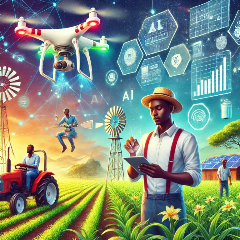 Youth, AgriTech, and Africa’s Future: Unlocking the Potential of Innovation for Food Security Illustrative image of a young man leveraging AgriTech and innovation