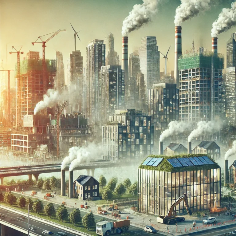 Illustrative image of emissions from the building sector