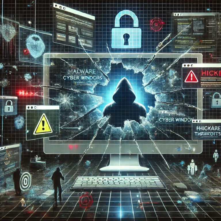 Illustrative image of the Broken Cyber Windows Theory.