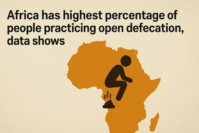 Africa has highest percentage of people practicing open defecation, data shows