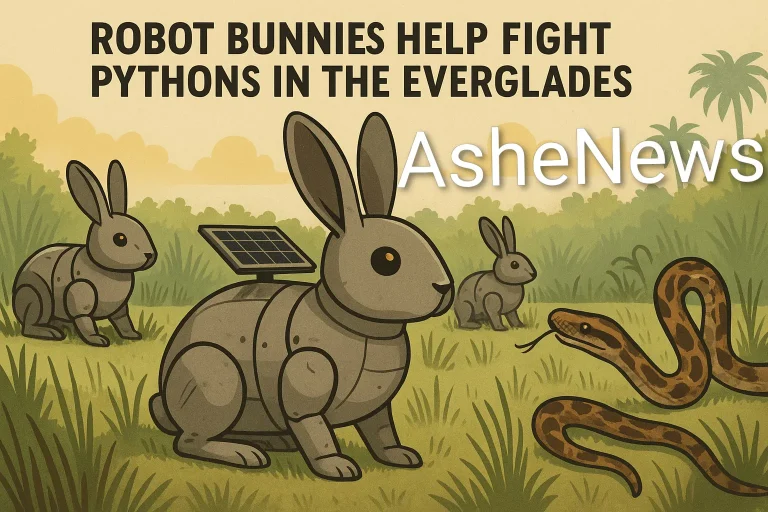 How robot bunnies are helping fight pythons in the Everglades