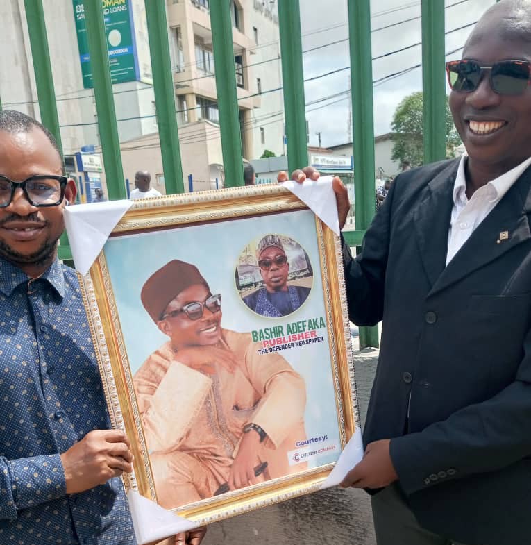 Citizens Compass publisher, Adelaja eulogises The DEFENDER’s Adefaka for guidance, support