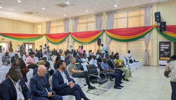 Ghana charts new path for growth with maiden space technology conference Ghana space conference opens. Local and international participants keenly follow the session
