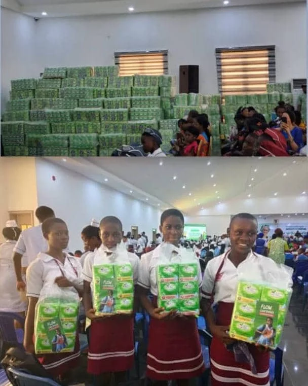 First lady distributes 10,000 sanitary pads to schoolgirls in Anambra