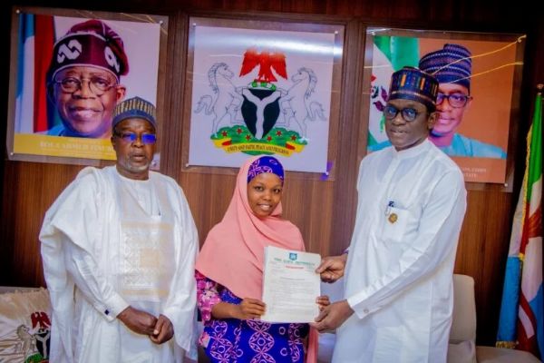Yobe gov offers automatic employment to first-class physics graduate Surayya Kabir