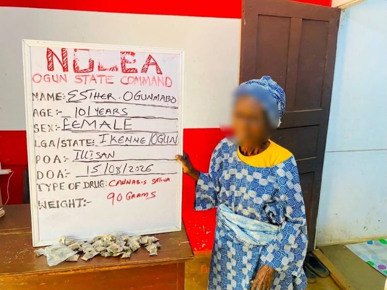 NDLEA arrests 101-year-old drug dealer, seizes N4.4bn Loud at Lagos ports Esther